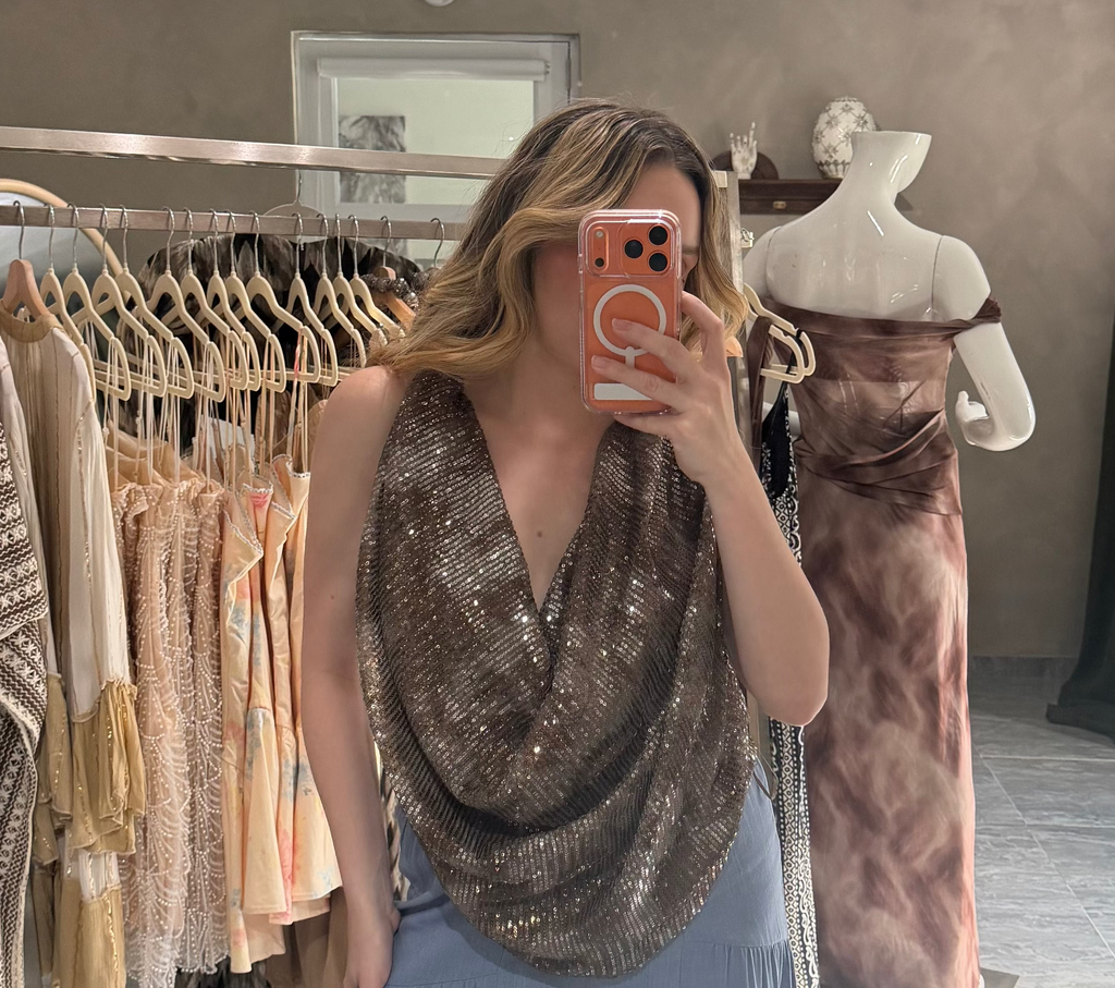 Shimmer Halter Top