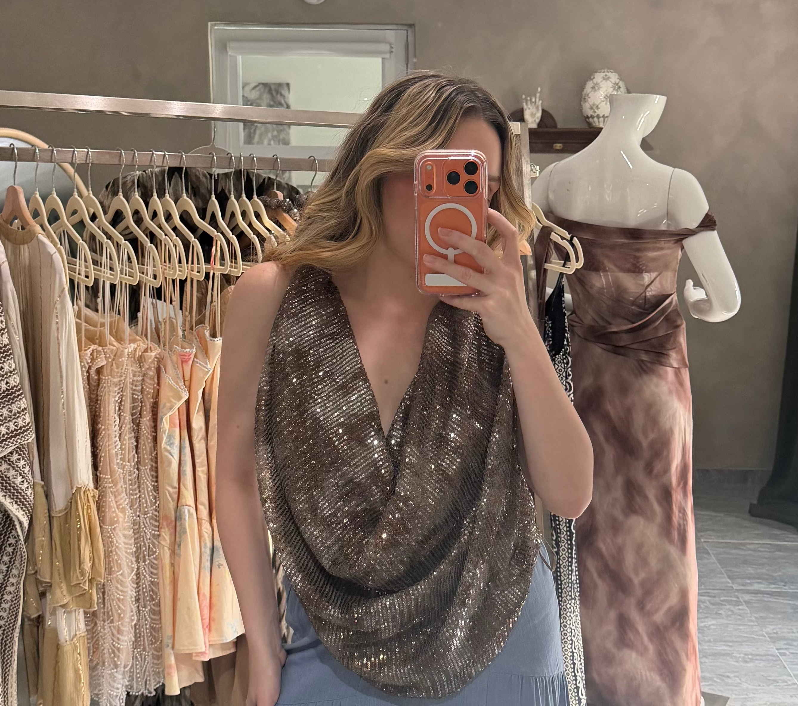 Shimmer Halter Top